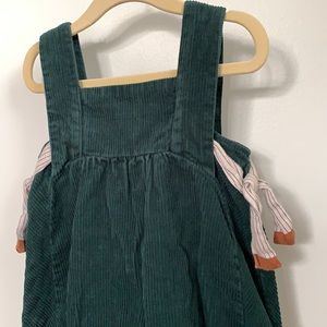 Zara 2t-3t Green Corduroy Toddler Dress